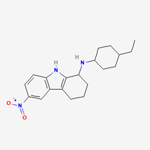 molecular formula C20H27N3O2 B4882628 N-(4-ethylcyclohexyl)-6-nitro-2,3,4,9-tetrahydro-1H-carbazol-1-amine 