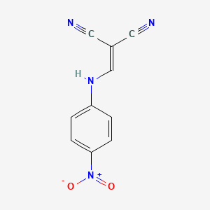 molecular formula C10H6N4O2 B4882636 {[(4-nitrophenyl)amino]methylene}malononitrile 