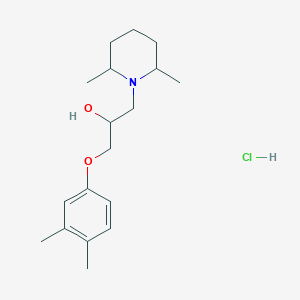 molecular formula C18H30ClNO2 B4882644 1-(3,4-dimethylphenoxy)-3-(2,6-dimethyl-1-piperidinyl)-2-propanol hydrochloride 