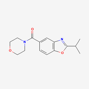 molecular formula C15H18N2O3 B4882657 2-isopropyl-5-(4-morpholinylcarbonyl)-1,3-benzoxazole 