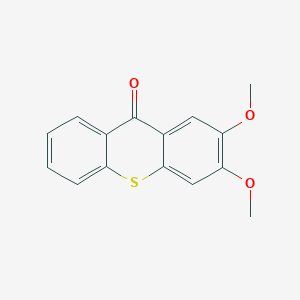 molecular formula C15H12O3S B4882701 2,3-dimethoxy-9H-thioxanthen-9-one 