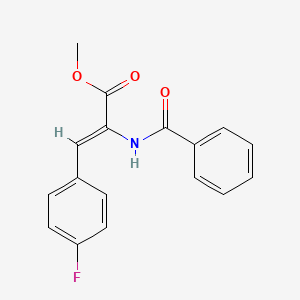 molecular formula C17H14FNO3 B4882741 methyl 2-(benzoylamino)-3-(4-fluorophenyl)acrylate 