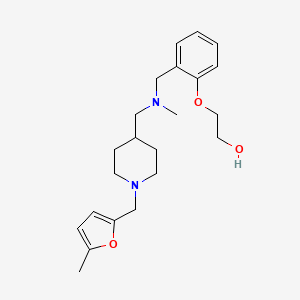 molecular formula C22H32N2O3 B4882779 2-(2-{[methyl({1-[(5-methyl-2-furyl)methyl]-4-piperidinyl}methyl)amino]methyl}phenoxy)ethanol 
