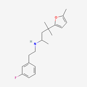 N-[2-(3-fluorophenyl)ethyl]-4-methyl-4-(5-methyl-2-furyl)-2-pentanamine