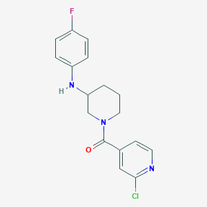 molecular formula C17H17ClFN3O B4882863 1-(2-chloroisonicotinoyl)-N-(4-fluorophenyl)-3-piperidinamine 