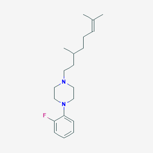 molecular formula C20H31FN2 B4882887 1-(3,7-dimethyl-6-octen-1-yl)-4-(2-fluorophenyl)piperazine 