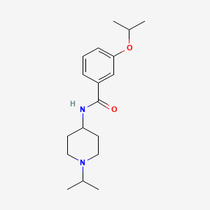 molecular formula C18H28N2O2 B4882896 3-isopropoxy-N-(1-isopropyl-4-piperidinyl)benzamide 
