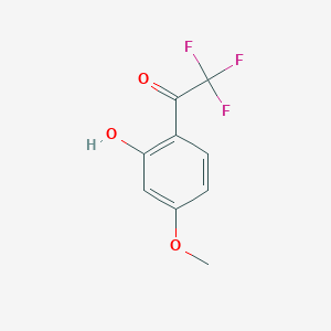 molecular formula C9H7F3O3 B048829 2,2,2-Trifluoro-1-(2-hydroxy-4-methoxyphenyl)ethanone CAS No. 123716-19-8