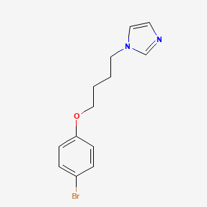 molecular formula C13H15BrN2O B4882960 1-[4-(4-溴苯氧基)丁基]-1H-咪唑 