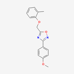 3-(4-methoxyphenyl)-5-[(2-methylphenoxy)methyl]-1,2,4-oxadiazole