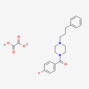 molecular formula C22H25FN2O5 B4882990 1-(4-fluorobenzoyl)-4-(3-phenylpropyl)piperazine oxalate 