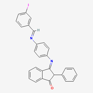 3-({4-[(3-iodobenzylidene)amino]phenyl}imino)-2-phenyl-1-indanone