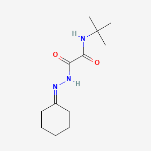 molecular formula C12H21N3O2 B4883048 N-(tert-butyl)-2-(2-cyclohexylidenehydrazino)-2-oxoacetamide 