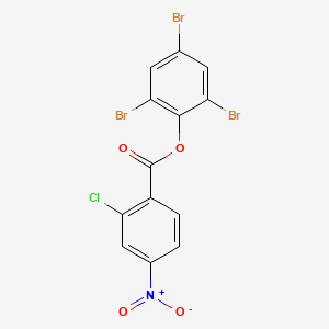molecular formula C13H5Br3ClNO4 B4883075 2,4,6-tribromophenyl 2-chloro-4-nitrobenzoate 