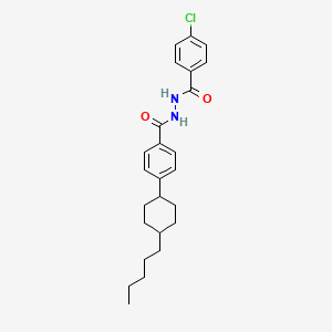 molecular formula C25H31ClN2O2 B4883092 4-chloro-N'-[4-(4-pentylcyclohexyl)benzoyl]benzohydrazide 