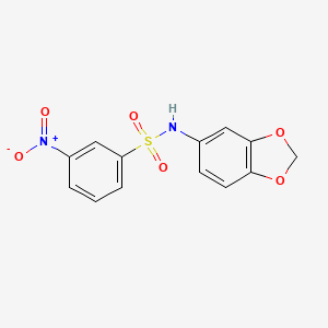 molecular formula C13H10N2O6S B4883162 N-1,3-benzodioxol-5-yl-3-nitrobenzenesulfonamide 