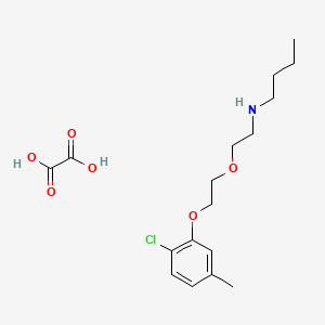 molecular formula C17H26ClNO6 B4883178 N-{2-[2-(2-chloro-5-methylphenoxy)ethoxy]ethyl}-1-butanamine oxalate 