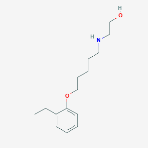 molecular formula C15H25NO2 B4883182 2-{[5-(2-ethylphenoxy)pentyl]amino}ethanol 