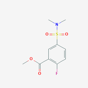 molecular formula C10H12FNO4S B4883200 methyl 5-[(dimethylamino)sulfonyl]-2-fluorobenzoate 