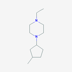 molecular formula C12H24N2 B4883259 1-ethyl-4-(3-methylcyclopentyl)piperazine 
