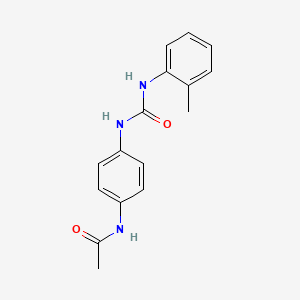 molecular formula C16H17N3O2 B4883260 N-[4-({[(2-methylphenyl)amino]carbonyl}amino)phenyl]acetamide 