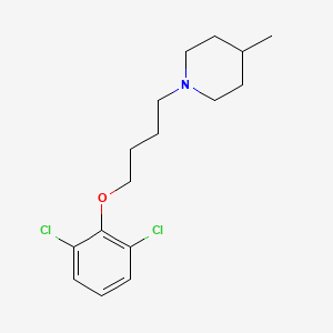 molecular formula C16H23Cl2NO B4883284 1-[4-(2,6-dichlorophenoxy)butyl]-4-methylpiperidine 