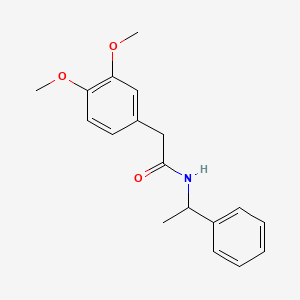 molecular formula C18H21NO3 B4883318 2-(3,4-dimethoxyphenyl)-N-(1-phenylethyl)acetamide 