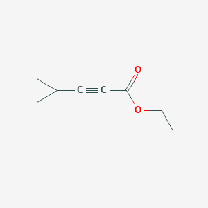 molecular formula C8H10O2 B048834 Ethyl 3-cyclopropylprop-2-ynoate CAS No. 123844-20-2