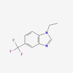 molecular formula C10H9F3N2 B4883402 1-ethyl-5-(trifluoromethyl)-1H-benzimidazole 