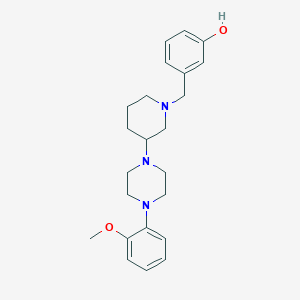 molecular formula C23H31N3O2 B4883456 3-({3-[4-(2-methoxyphenyl)-1-piperazinyl]-1-piperidinyl}methyl)phenol 