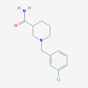 molecular formula C13H17ClN2O B4883502 1-(3-chlorobenzyl)-3-piperidinecarboxamide 
