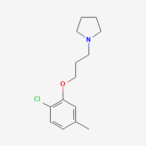 molecular formula C14H20ClNO B4883506 1-[3-(2-chloro-5-methylphenoxy)propyl]pyrrolidine 