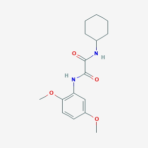 molecular formula C16H22N2O4 B4883522 N-cyclohexyl-N'-(2,5-dimethoxyphenyl)ethanediamide 