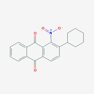 molecular formula C20H17NO4 B4883524 2-cyclohexyl-1-nitroanthra-9,10-quinone 