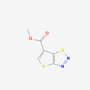 molecular formula C6H4N2O2S2 B488354 Methyl thieno[2,3-d][1,2,3]thiadiazole-6-carboxylate CAS No. 192878-28-7