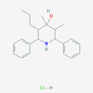 molecular formula C22H30ClNO B4883541 3,4-dimethyl-2,6-diphenyl-5-propyl-4-piperidinol hydrochloride 