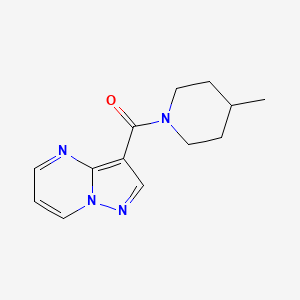 molecular formula C13H16N4O B4883629 3-[(4-methyl-1-piperidinyl)carbonyl]pyrazolo[1,5-a]pyrimidine 
