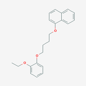 molecular formula C22H24O3 B4883671 1-[4-(2-ethoxyphenoxy)butoxy]naphthalene 
