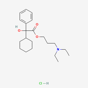 molecular formula C21H34ClNO3 B4883761 3-(diethylamino)propyl cyclohexyl(hydroxy)phenylacetate hydrochloride 
