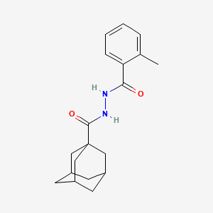 molecular formula C19H24N2O2 B4883775 N'-(2-methylbenzoyl)-1-adamantanecarbohydrazide 