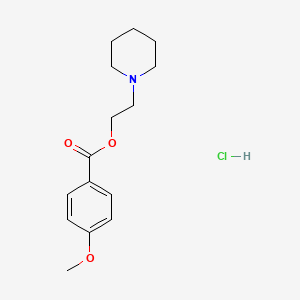 molecular formula C15H22ClNO3 B4883793 2-(1-piperidinyl)ethyl 4-methoxybenzoate hydrochloride 