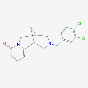 molecular formula C18H18Cl2N2O B4883904 11-(3,4-dichlorobenzyl)-7,11-diazatricyclo[7.3.1.0~2,7~]trideca-2,4-dien-6-one 