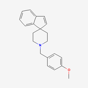 molecular formula C21H23NO B4883913 1'-(4-methoxybenzyl)spiro[indene-1,4'-piperidine] 