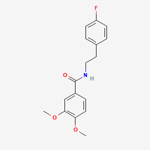 molecular formula C17H18FNO3 B4883917 N-[2-(4-fluorophenyl)ethyl]-3,4-dimethoxybenzamide CAS No. 5938-37-4