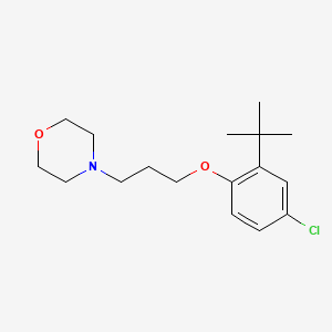 molecular formula C17H26ClNO2 B4883950 4-[3-(2-tert-butyl-4-chlorophenoxy)propyl]morpholine 