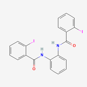 molecular formula C20H14I2N2O2 B4883985 N,N'-1,2-phenylenebis(2-iodobenzamide) 