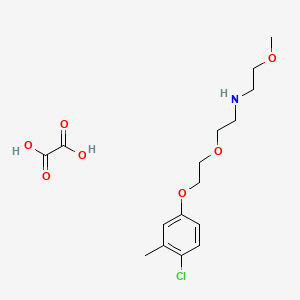 molecular formula C16H24ClNO7 B4884009 {2-[2-(4-chloro-3-methylphenoxy)ethoxy]ethyl}(2-methoxyethyl)amine oxalate 