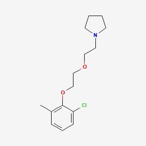 molecular formula C15H22ClNO2 B4884104 1-{2-[2-(2-chloro-6-methylphenoxy)ethoxy]ethyl}pyrrolidine 