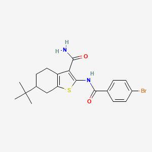 2-[(4-bromobenzoyl)amino]-6-tert-butyl-4,5,6,7-tetrahydro-1-benzothiophene-3-carboxamide