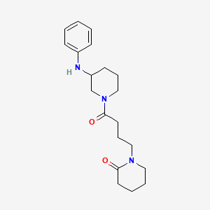 molecular formula C20H29N3O2 B4884148 1-[4-(3-anilino-1-piperidinyl)-4-oxobutyl]-2-piperidinone 